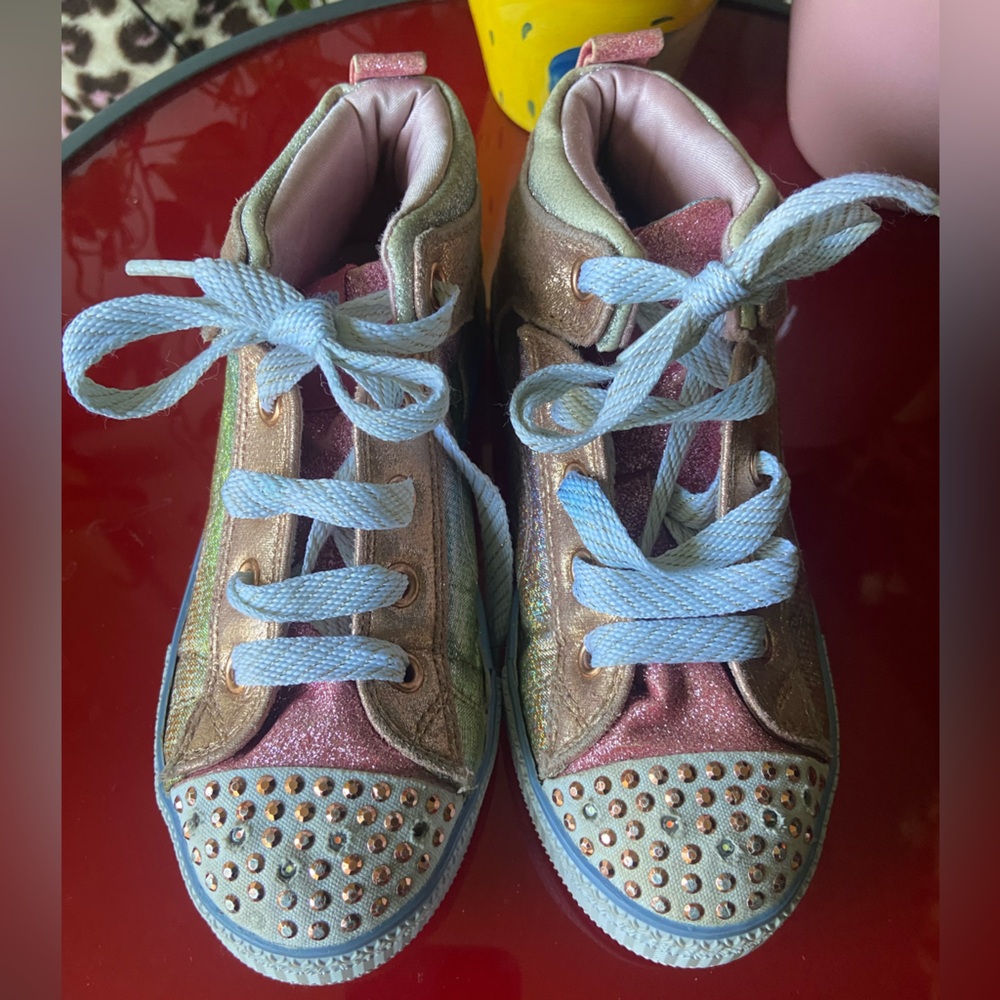 Sketchers Twinkle Toes Embellished Gym Shoes
